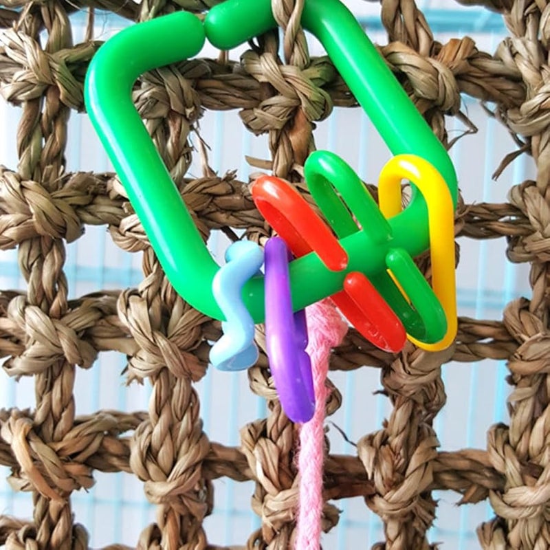 Natural Seagrass Woven Hanging Pad Foraging Toy For Cockatiels And Birds - Image 5